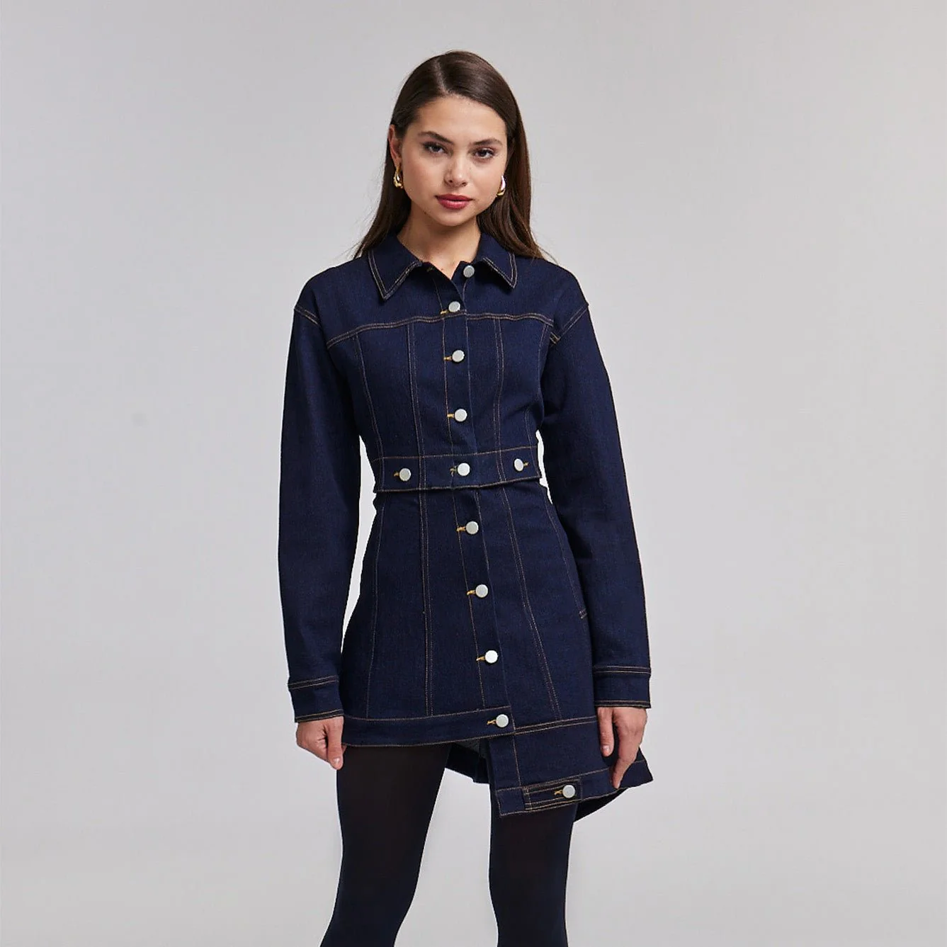 Asymmetrical Denim Jacket