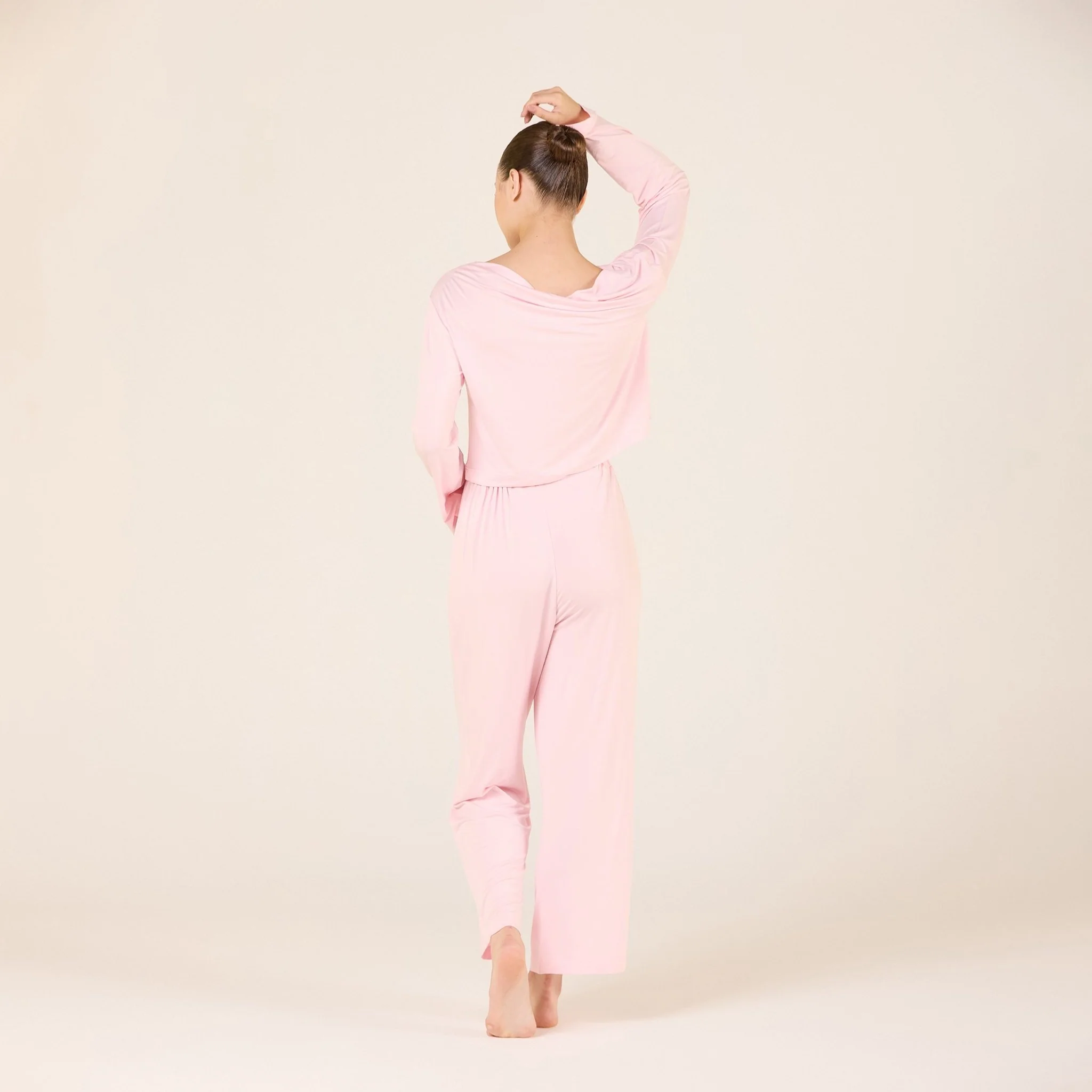 Bamboo Wide Leg Elastic Waist Pants - Image 9