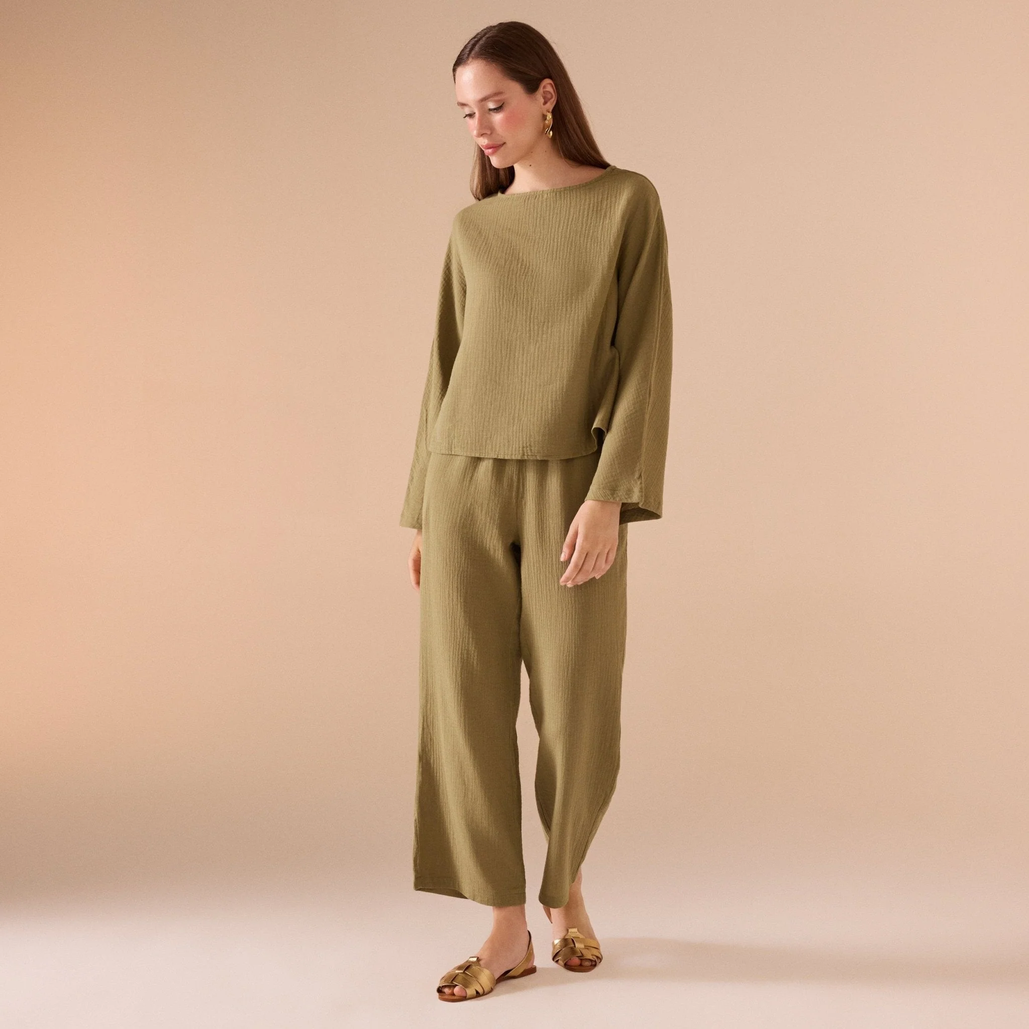 Cotton Long Sleeve Top - Image 4
