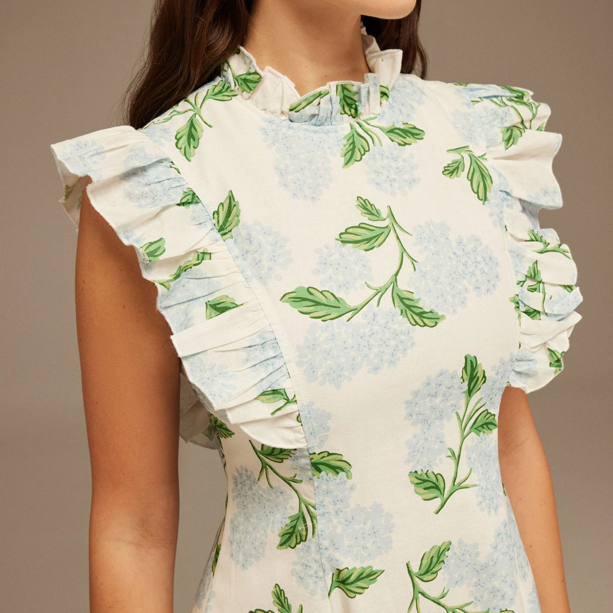 Cap Sleeve Printed Midi Dress - Image 3