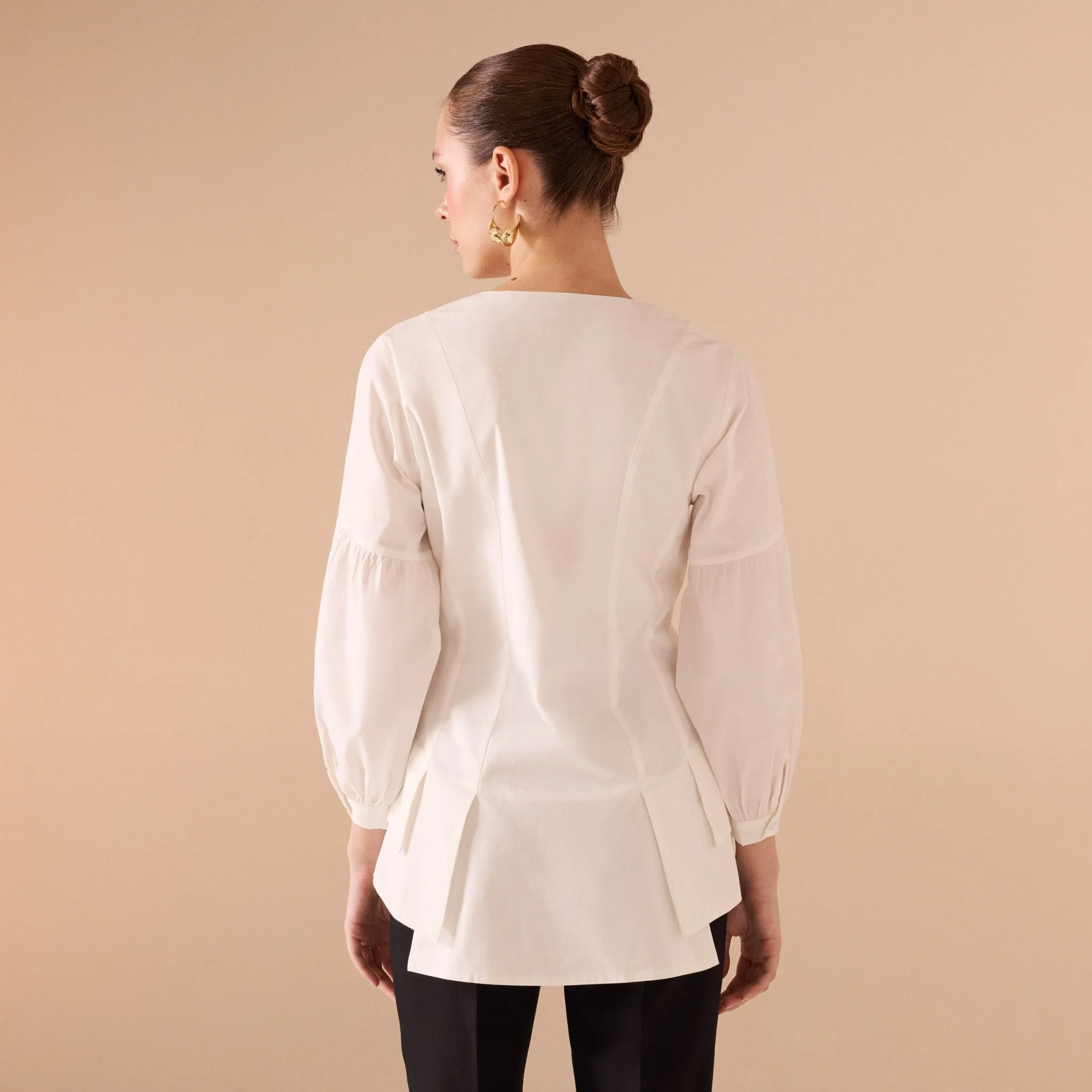 Long Sleeve Ruffled Shirt - Image 3