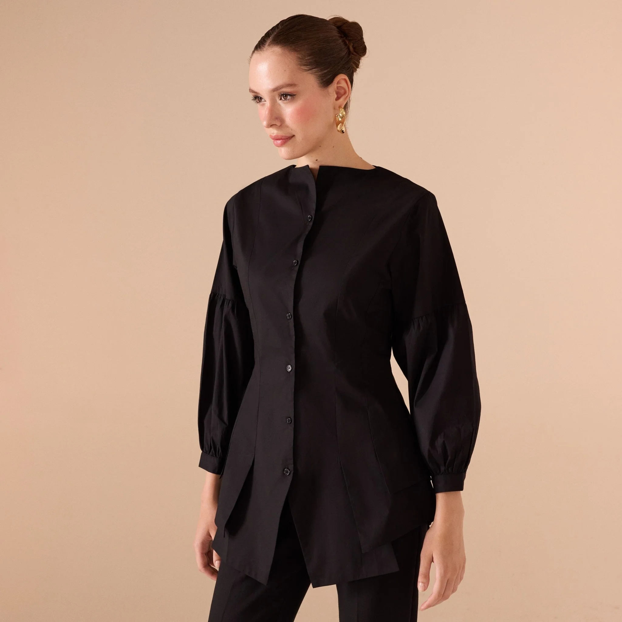 Long Sleeve Ruffled Shirt - Image 4